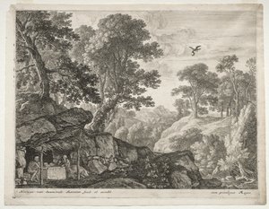 The Penitents: Landscape with Sts. Paul and Anthony by Herman van Swanevelt