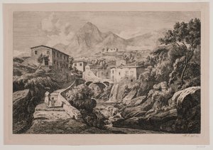 Mill Pond at Amalfi by Hermann Carmiencke