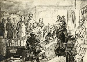 Abraham Lincoln on his Death Bed, c.1865