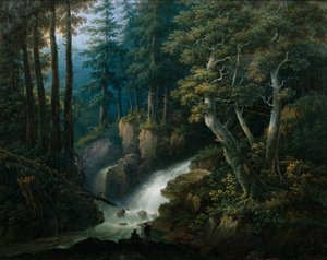The Ilse Waterfall on the Brocken in the Harz Mountains
