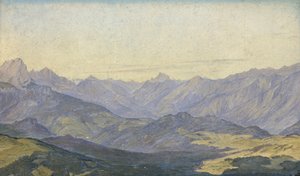 Mountain Valley in Oberbayern, 1829 by Hermann Kauffmann