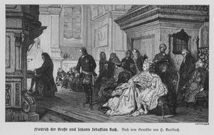 Johann Sebastian Bach playing for Frederick the Great, King of Prussia