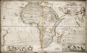 Map of Africa, c.1715 by Hermann Moll