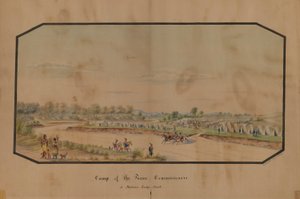 Camp of the Peace Commissioners at Medicine Lodge Creek