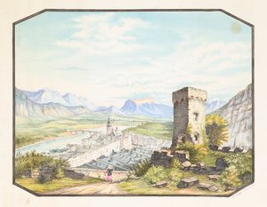 Rattenberg, Tyrol, ca. 1858-1882 by Hermann Stieffel