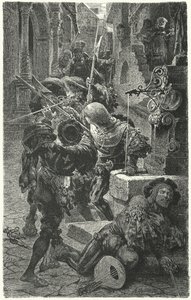 Clash Between Students and Landsknechts in Erfurt, 1510 by Hermann Vogel