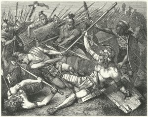 Death of Spartacus, 71 BC by Hermann Vogel