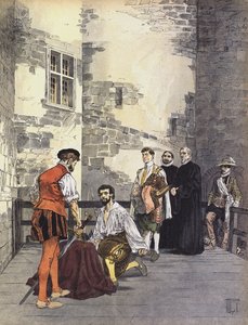 Execution of Charles de Gontaut, Duke of Biron, for treason, at the Bastille, Paris, 1602