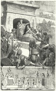 Funeral of an Ancient Egyptian pharaoh by Hermann Vogel