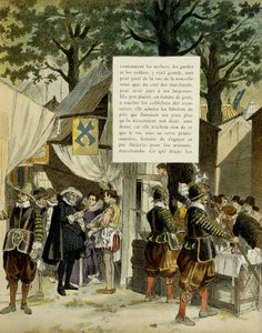 Henry IV at the fair of Saint Germain, after his marriage, December 16 by Hermann Vogel