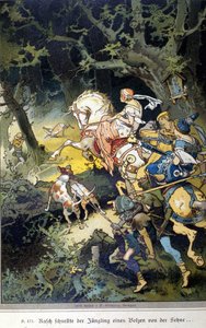 Illustration of Vogel for a Tale by Brothers Grimm