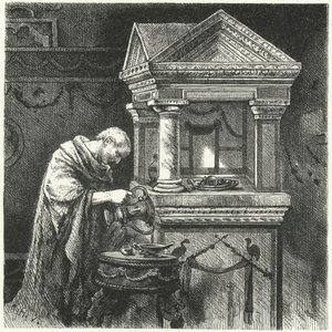 Making offerings in a temple in Ancient Rome
