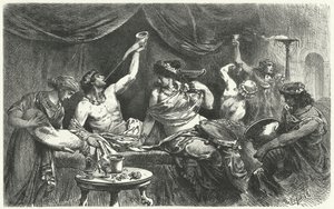 Roman Bacchanal at the Time of Messalina, 1st Century by Hermann Vogel