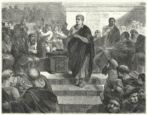 Sulla Resigns as Dictator of Rome, 81 BC by Hermann Vogel