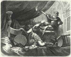 The Morning After a Roman Feast by Hermann Vogel