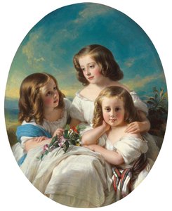 Three Young Girls from the Chateaubourg Family