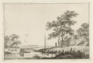 Landscape with a Small Boat by Hermanus Fock