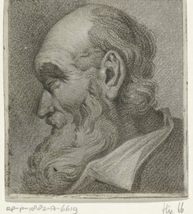 Portrait of an Old Man, in Profile by Hermanus Fock