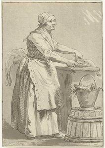 Woman Cleaning Fish
