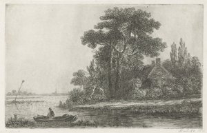 River Landscape with Beacon