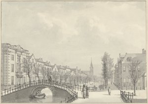 View of the Rapenburg in Leiden from the Nieuwsteeg Bridge, 1807
