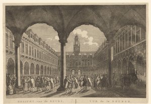 View of the Courtyard of the Exchange by Hendrik de Keyser