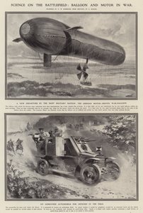 Science on the Battlefield: Balloon and Motor in War by Hermanus Willem (after) Koekkoek