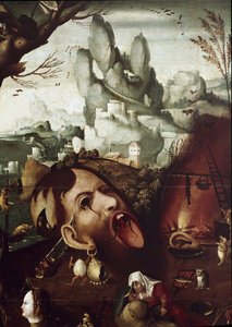 The Temptation of St Anthony (detail) by Herri met de (c.1510 p.1550) Bles