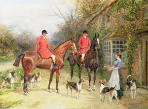 A Stop at the Fox Inn by Heywood Hardy