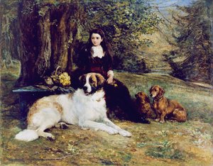 Girl With Dog