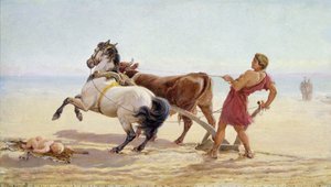 Ulysses ploughs the sands of the sea