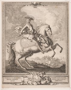 Frederik V as Crown Prince on Horseback by Hieronimo Miani