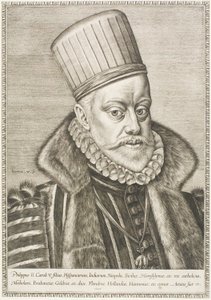 Phillip II, King of Spain by Hieronymous Wierix