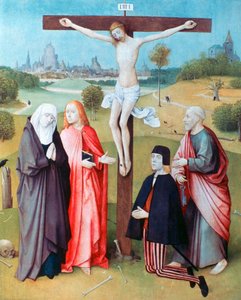 Christ on the Cross with Donors and Saints