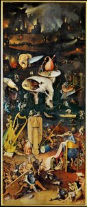 The Garden of Delights, triptych, right panel by Hieronymus Bosch