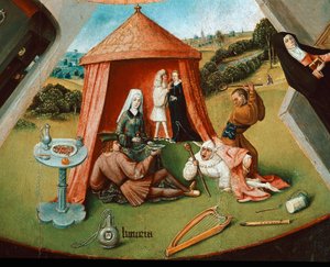 The Lust (Detail from The Table of the Seven Cardinal Sins) by Hieronymus Bosch