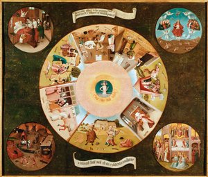 The table of the seven capital sins