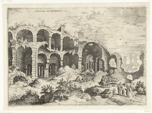 Third View of the Colosseum in Rome (series title) by Hieronymus Cock