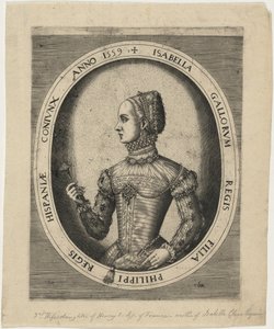 Isabella, Third Wife of Philip II of Spain by Hieronymus Cock