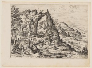Juda and Tamar, from Landscapes with Biblical and Mythological Scenes