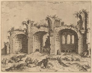 The Basilica of Constantine by Hieronymus Cock