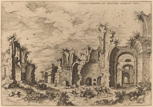 The Baths of Diocletian by Hieronymus Cock
