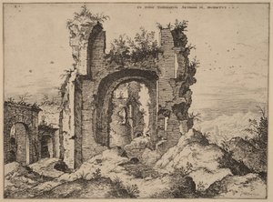 View of the Baths of Caracalla by Hieronymus Cock