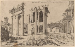View of the Forum of Nerva by Hieronymus Cock