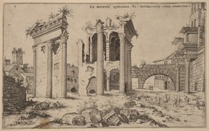 View of the Forum of Nerva by Hieronymus Cock