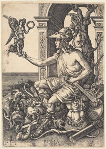 Personification of Rome by Hieronymus Hopfer after Giovanni Battista Palumba