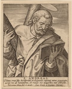 Saint Andreas by Hieronymus Wierix