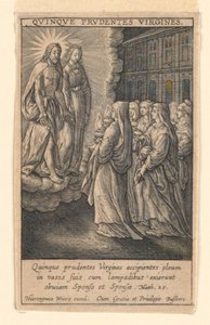 The Five Wise Virgins, from the Suite Speculum Virginitatis by Hieronymus Wierix