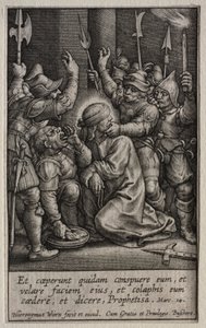 The Passion: The Mocking of Christ by Hieronymus Wierix
