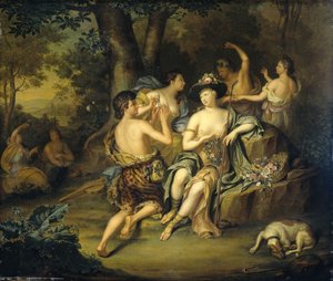Shepherds and Shepherdesses in a Landscape